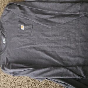 Carhartt Men's Charcoal Long Sleeve Tee